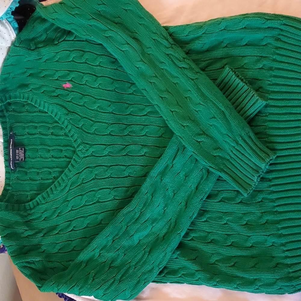 RALPH LAUREN sport cable knit sweater